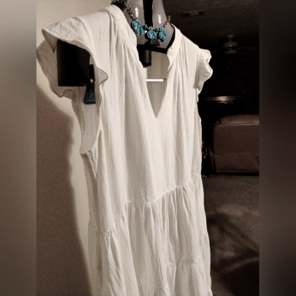 Label of Love  women's  Dress – Size L white boho cottage core Midi - Picture 10 of 10